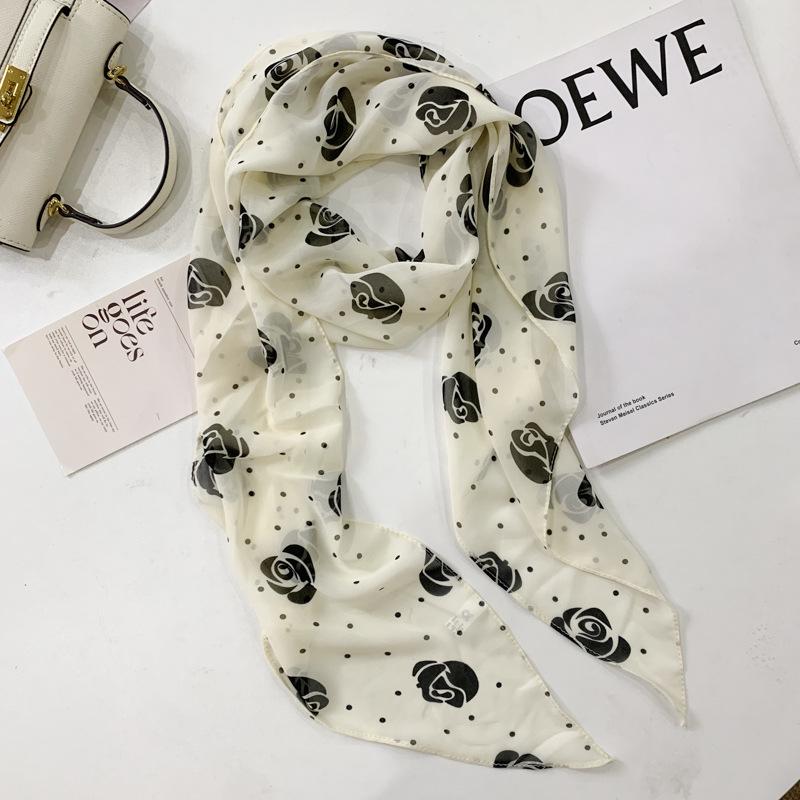 Brauner Seidenschal mit Tupfen: Vielseitiges Haarband mit Bindeband & Accessoire für Frauen 2025