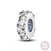Design 925 Silver Heart Claw Print Bee Conch Text Shining Zircon Fixed 3mm Charms Beads DIY Jewelry Making