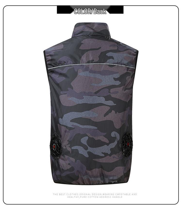 Gilet Raffreddante Intelligente da Esterno da Uomo - Abbigliamento Estivo Condizionato.
