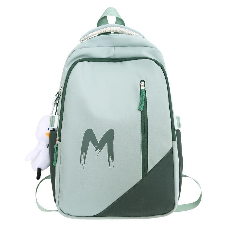 Schoolbag Korean version ins casual simple commute junior high school student schoolbag backpack high value large capacity backpack