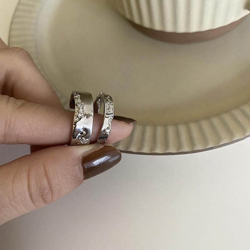 Ring Contemporary Copper For Women Stylish Dark Aesthetic Adjustable Size With Elegant Geometry