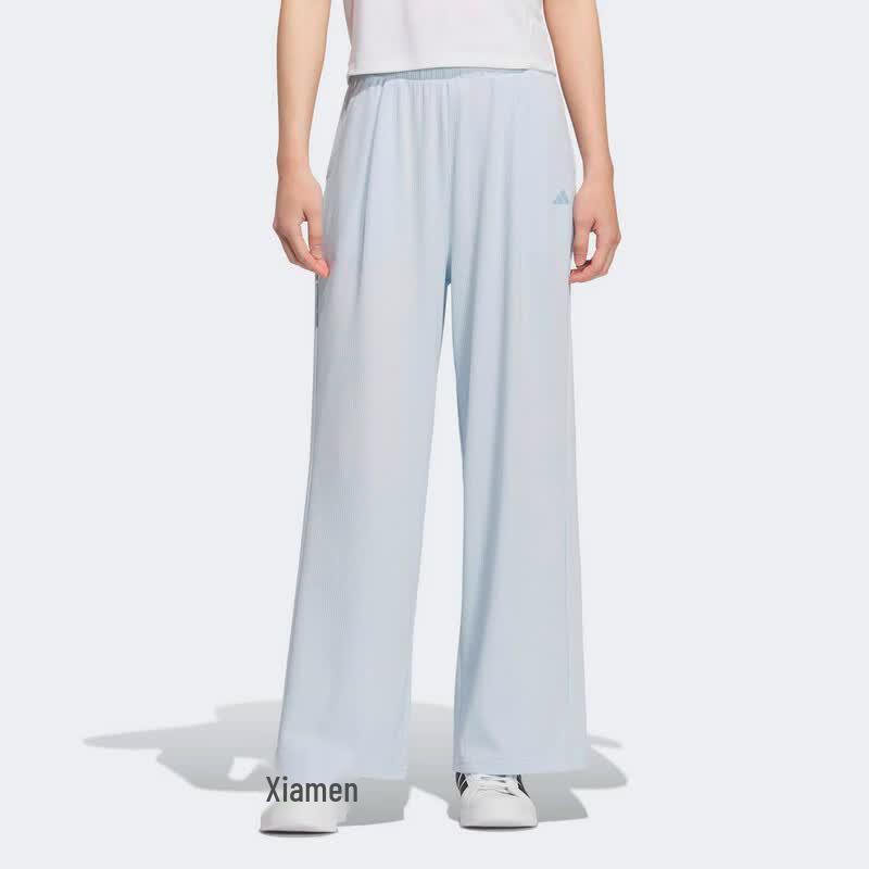 Adidas Women s Lightweight Knit Wide-Leg Pants AM