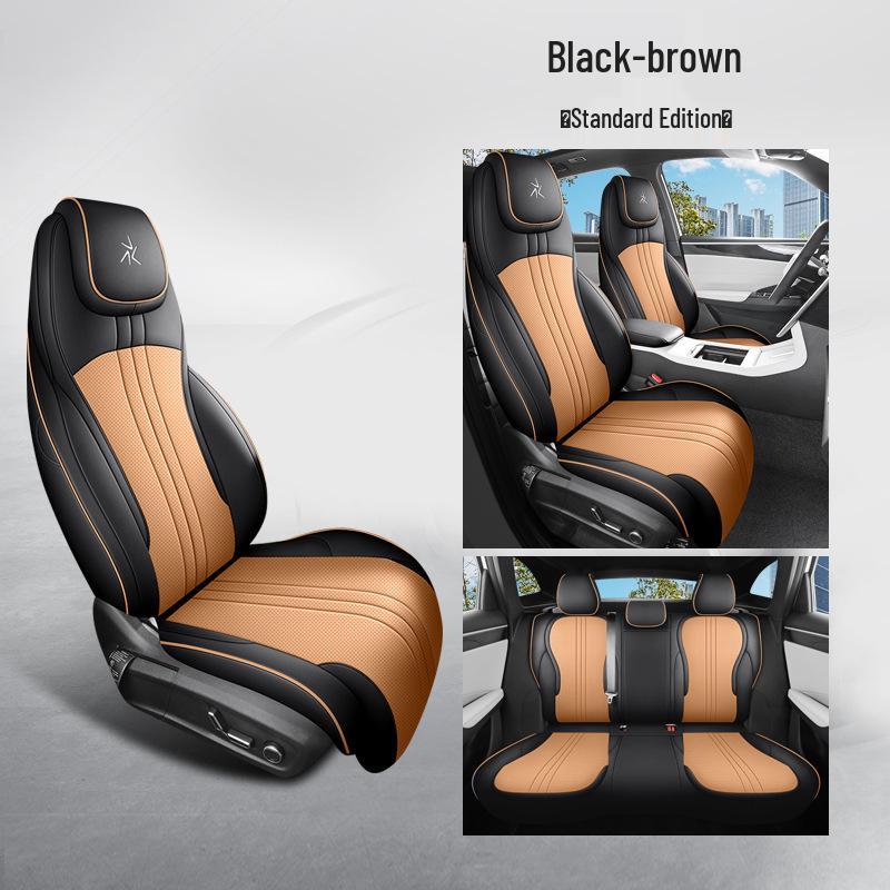 Galaxy L7 Full Leather Car Seat Cushion - Universal Four Seasons Set for Five-Seaters