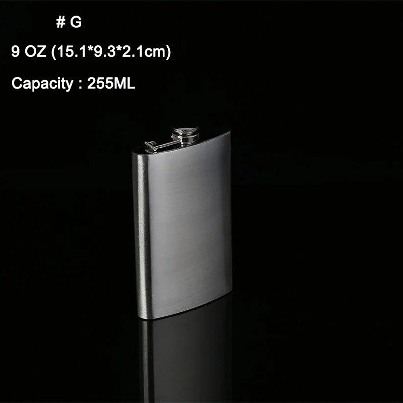Portable Stainless Steel Liquor Flask for Wine Alcohol Whiskey 1-10oz