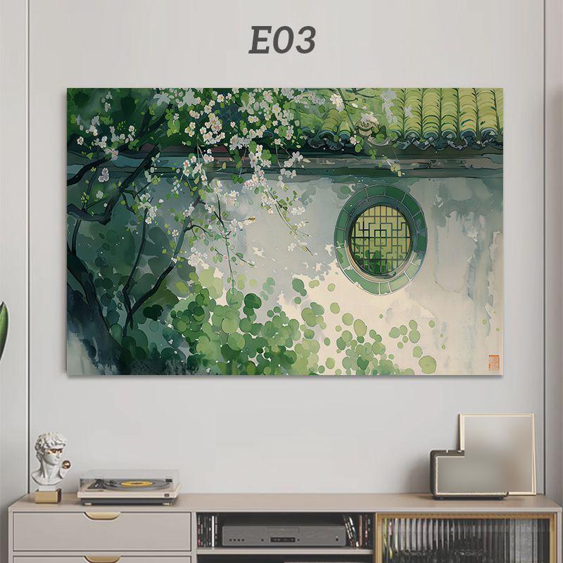 Scenery Printing Cloth Full Coverage Thickened High Elastic Dust Proof Cover Curved Screen and Straight Screen Universal Tv Hood