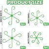 8Pcs Plant Stem Support Set Reusable Flower Growth Stakes, 4 Sizes