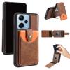 Universal Magnetic Card Holder Case for Compatible with Redmi Note 11-Note 13 Pro, POCO X5/M6 Pro/X6 5G, Redmi 12C/11A