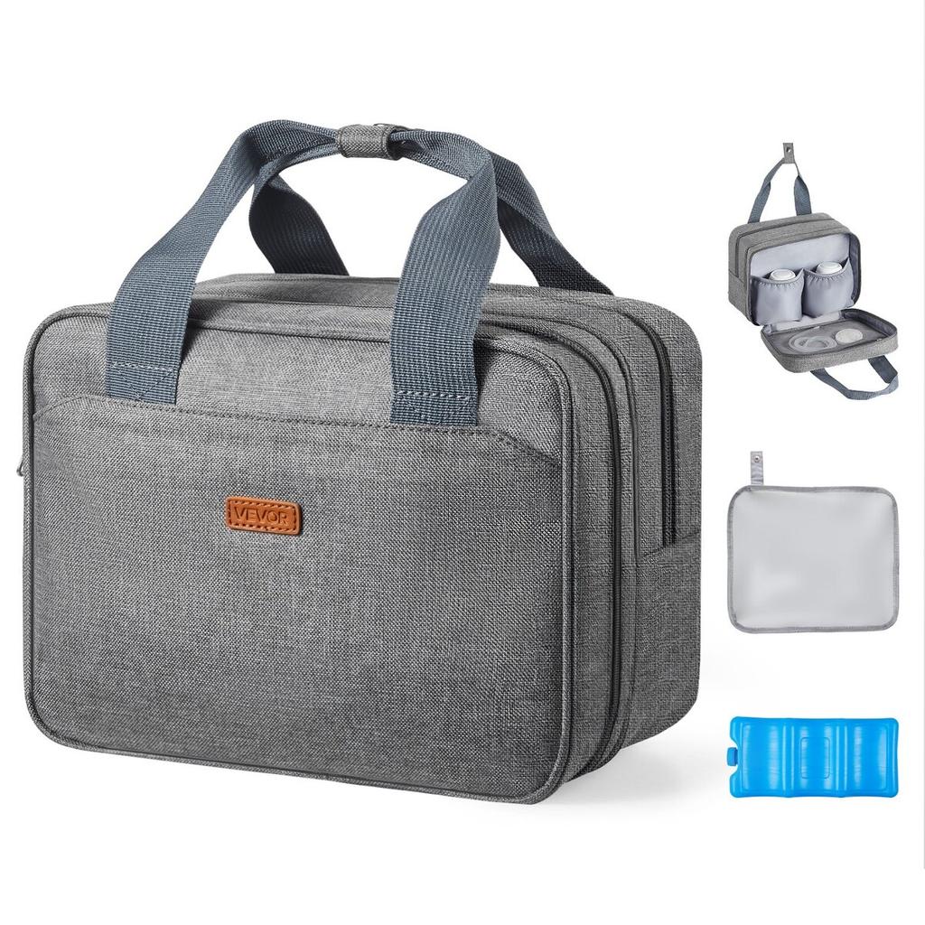 Wearable Breast Pump Bag, Breast Feeding Bag with Ice Pack, Fits for M5/M6, Pumping Accessories & Breastmilk Storage, Portable Pump Carrying Case for