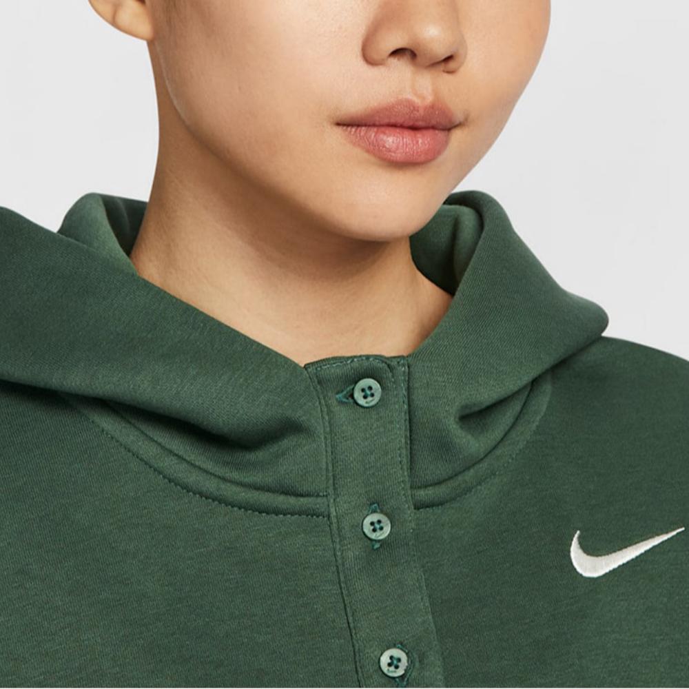 Nike Sweatshirts Women's Green Hooded Moderate Regular IF0259-323