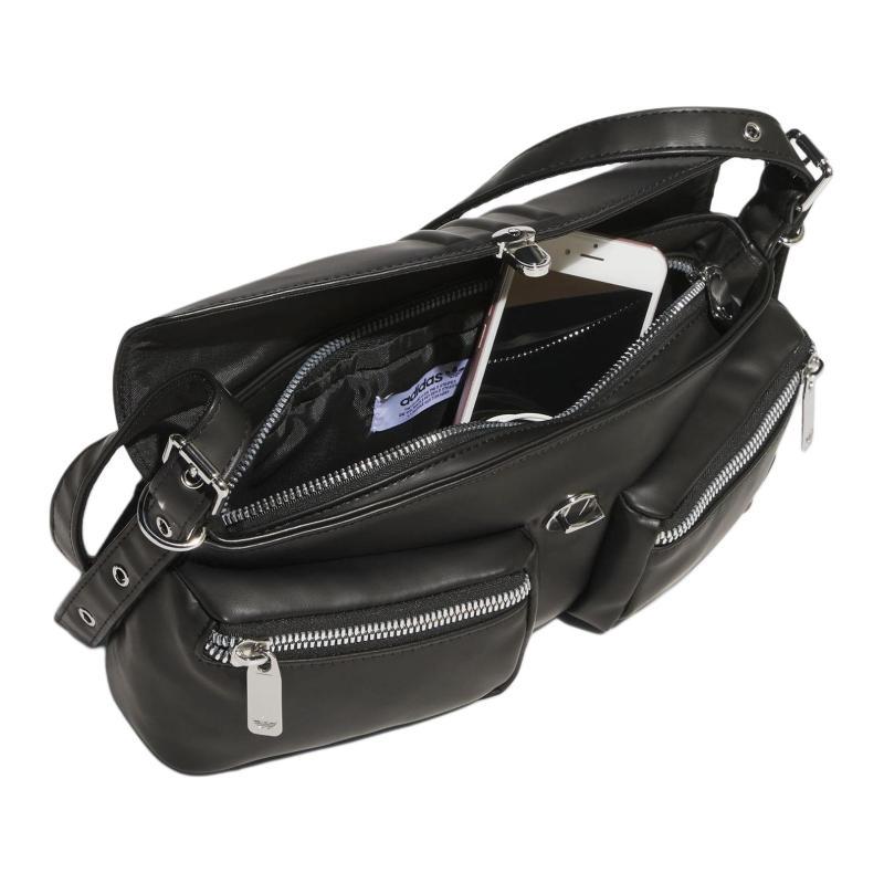 Adidas Originals Recycled Polyester Shoulder Bag Regular Women's Black Adidas KC1416