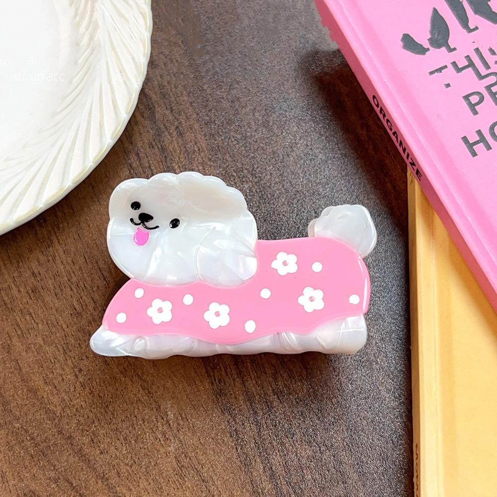 Acetic Acid Animal Shark Clip Flower Cartoon Hair Clip Cute Puppy Acetic AcidHair Claw  Female