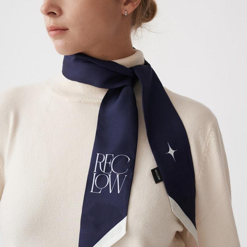 RECLOW [Reclow X Artnom] ART SHINE Long Scarf NAVY