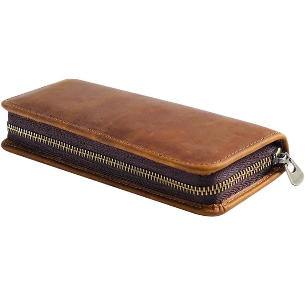 

кожаный карандаш большой однотонный и простой в использовании для и старшей школы и взрослых Высококачественный чехол, вместимость, цвет, стильный, простой, компактный, элементарный,