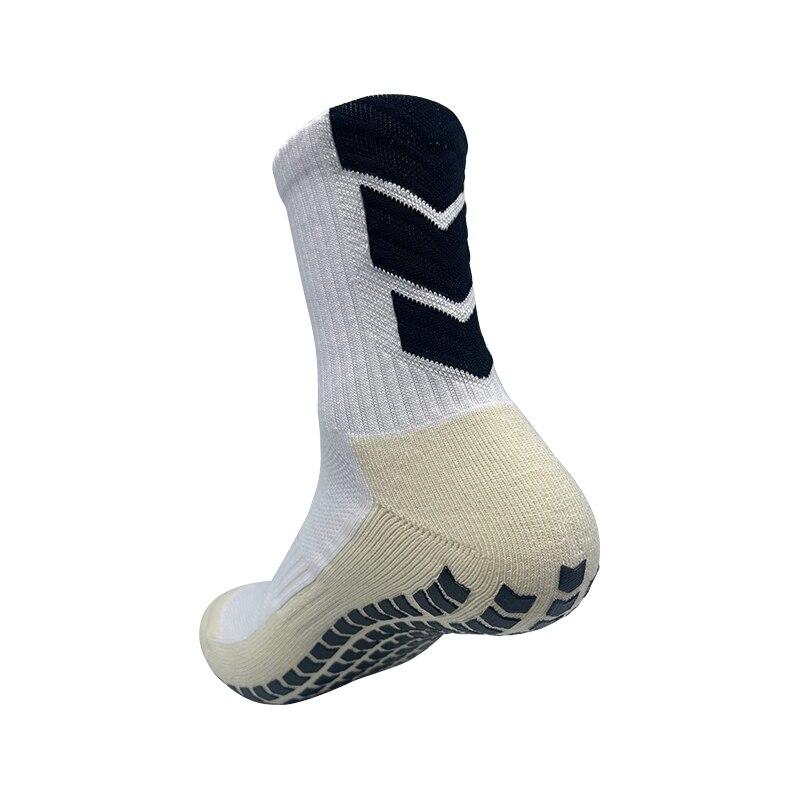 

Пара, доступная в различных цветах, полиэстер, дышащие, комфортные, спортивные носки, силиконовые нескользящие взрослые футбольные носки белый