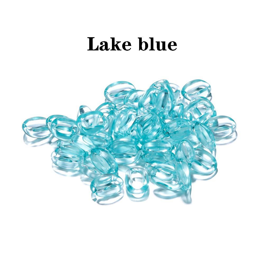 50 sztuk/partia 16*11mm kolorowe akrylowe ogniwo łańcucha naszyjnik dla naszyjnik DIY bransoletka Making plastikowe ogniwa łańcuszka tworzenia biżuterii