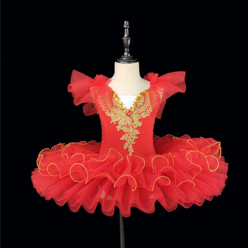 Customizable Little Swan Ballet Skirt - Girls' Soft Gauze Performance Costume