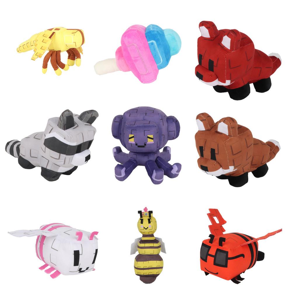 Toy Minecraft Plush Queen Bee Animal Durable Material Play Collecting Doll Gift