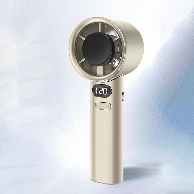 

Портативный ручной вентилятор, 120 скоростей ветра, мини-ручной безлопастной вентилятор, персональные высокоскоростные вентиляторы с зарядкой от USB, электрический вентилятор для ресниц кофейный