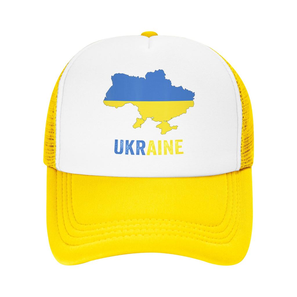 Ukraine Map Ukrainian Mesh Baseball Cap Unisex Women Fashion Sun Hat Hats Adjustable Summer Trucker Cap
