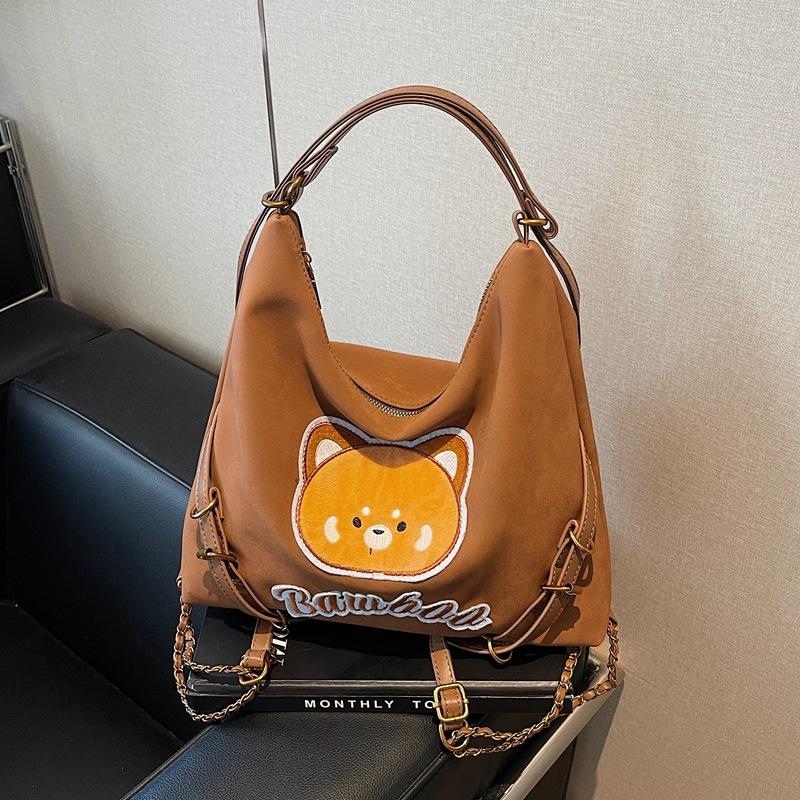 Commuter Tote Bag Women's Large-capacity New Casual Shoulder Messenger Bag Multi-functional Backpack