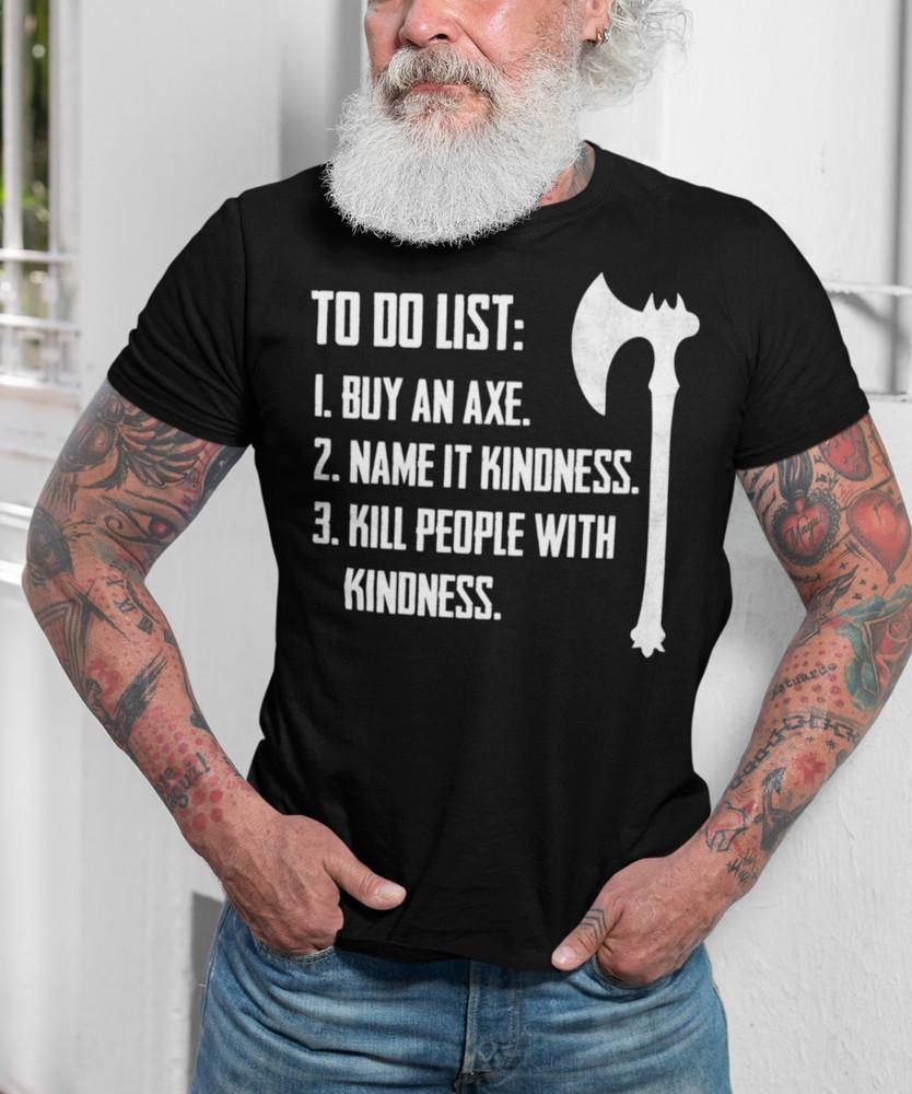 Viking T shirts Sarcastic T-Shirt Norse Odin Funny Viking Shirts Thor Axe Shirts