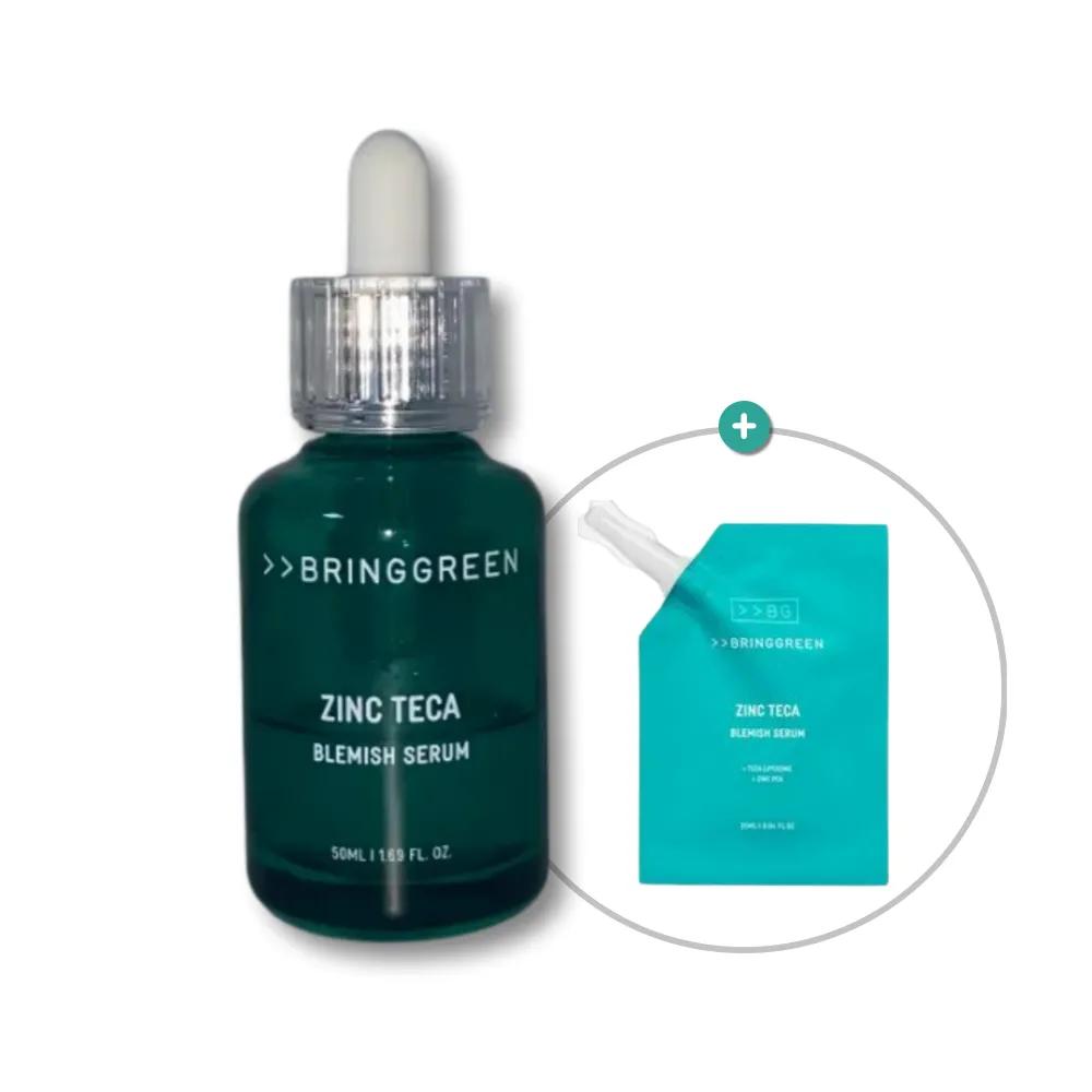 BRINGGREEN Zinc Teca Trouble Serum 50mL (Full Size) + 25mL (Refill)