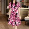 Summer Casual Women Nightdress Short Sleeve Dresses Loose Fit Nightwear Home Clothes Nightie Loungewear Dresses