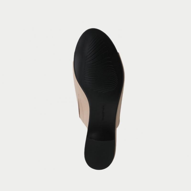 Thommcan Women S Comfort Daily Mid Heel Mule 8tmni15m8d Beige