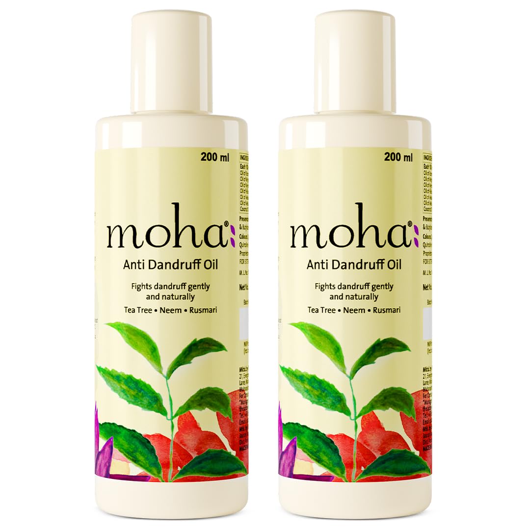Moha Neem & Hibiscus Shampoo 200 ml x Pack Of 2 For All Hair Types With Refreshing Herbal Cleanse Daily Use Unisex Care