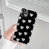 Custodia per telefono in silicone morbido con texture zebrata di mucca dalmata bianca e nera per iphone 14 13 12 11 Pro Mini XS MAX 8 7 6 Plus X XS XR