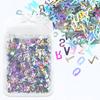 Holographic Glitter Laser Letters Flakes Resin Sequins Fillers Epoxy Resin Filling Crafts Nail Glitter Jewelry Making Supplies