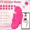 Wearable Panty APP Remote Control Vibrators Sex Toys for Women, Clitoral Vibrator Rose Toy, G Spot Dildo Vagina Stimulator with Tongue Licking Sex Toy