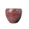 Plant Design Blumentopf aus bordeauxrotem Granit, Blumentopf für Wohnzimmer, 15 cm