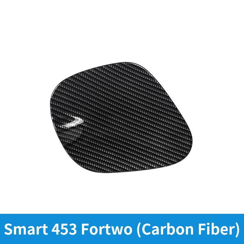 Car Upgrade For Smart 453 Fortwo Fuel Tank Cap Cover, Carbon Fiber Look Protective Sticker Car Exterior Accessories