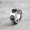 European and American Stainless Steel Men's and Women's Rings, Measuring Saint Ben's Cross, Exorcism Portrait Rings