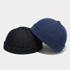 Unisex Brimless Hat Street Wear Melon Skin Hats Vintage Docker Hats Spring
