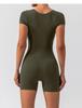 Lulu Nude Yoga Kurzarm Jumpsuit - Europäischer und Amerikanischer Stil