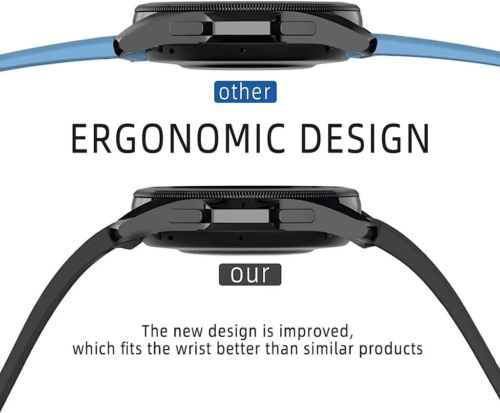 No Gap Magnetic Silicone Strap For Samsung Galaxy Watch 7 6 5 4 44mm 40mm Pro 45mm Bracelet Galaxy Watch6 Classic 43mm 47mm Band