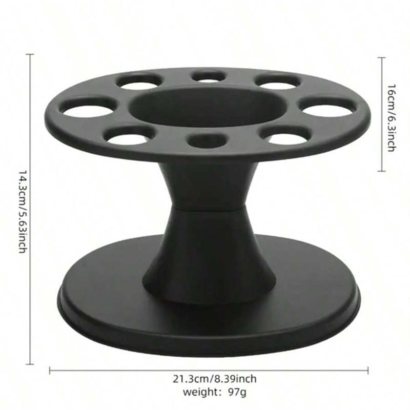 1pc Round Scissors and Comb Storage Rack Hair Salon Barber Shop Special Curling Comb Socket Black Round Rack