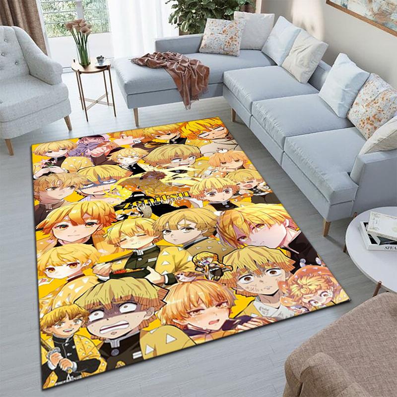 Japanese manga artist Koyoharu Gotouge's Demon Slayer carpets, home decor, non-slip door mats, hallway seat mats, outdoor picnic mats, rugs H7