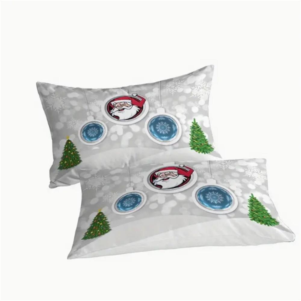 3D Digital Print Christmas Bedding Set, 2/3 Piece Duvet Cover Soft Polyester Sheet Set With Zipper Closure Bedding Set