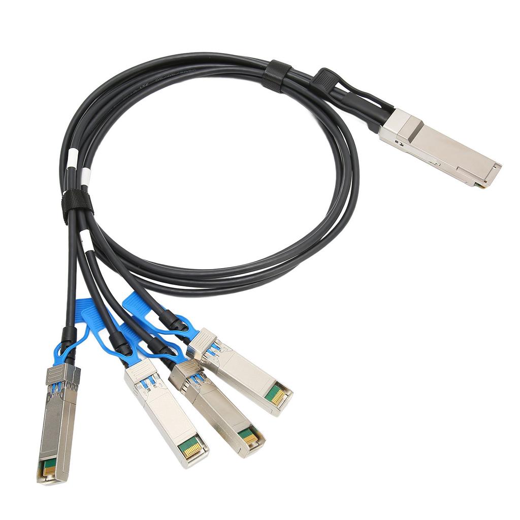 100G QSFP28 DAC Cable 1 Meter Transmission Distance QSFP28 To 4 SFP28 100G Speed Direct Attach Cable for Big Data Device