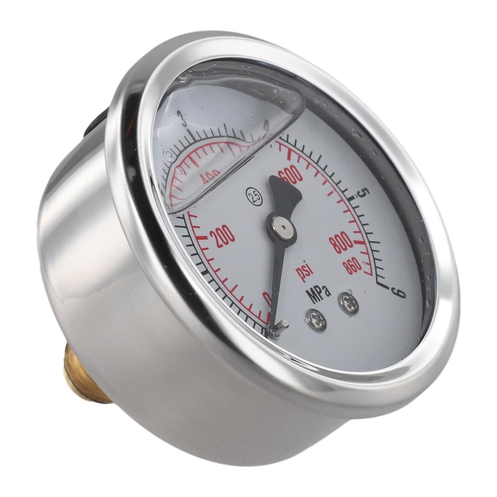 Pressure Gauge 0 100 Bar PSI with 60mm Dial Featuring Accurate Measurement for Hydraulic and Vacuum Applications
