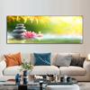 Landscape Spa Zen Stones and Water Lotus Bamboo Canvas Painting Posters and Prints Wall Art Pictures Room Home Decor No Frame