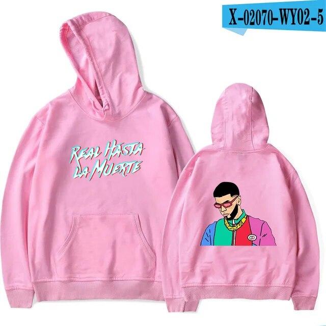 Anuel AA Printed Hoodies Sweatshirt Coat Real Hasta La Muerte casual Tracksuit Costume Unisex Women Clothing Anime Pullover Hoodie