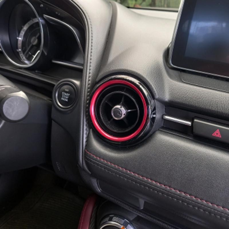 Mazda 2 CX-3 CX3 RF ND Air Vent Decorative Metal Ring Sticker