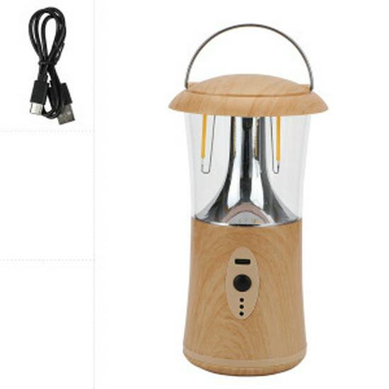 Portable Solar Rechargeable Tungsten Lantern for Camping and Outdoor Atmosphere Lighting