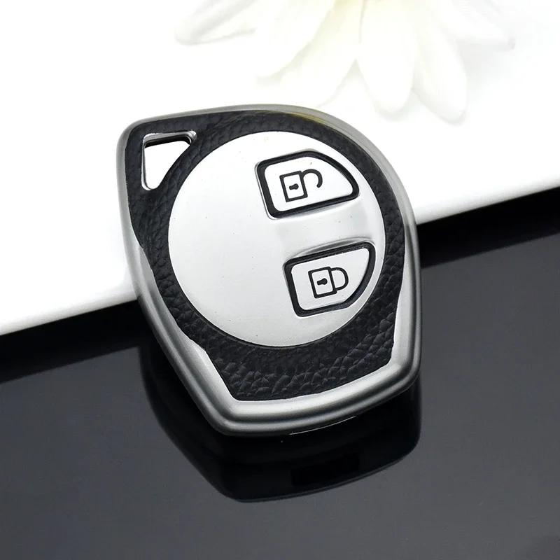 

Auto Shell Fob Holder For Suzuki Sx4 Window Vitara Amagatarai Swift Grand Liana 2 Buttons Tpu Leather Remote Key Cover Case