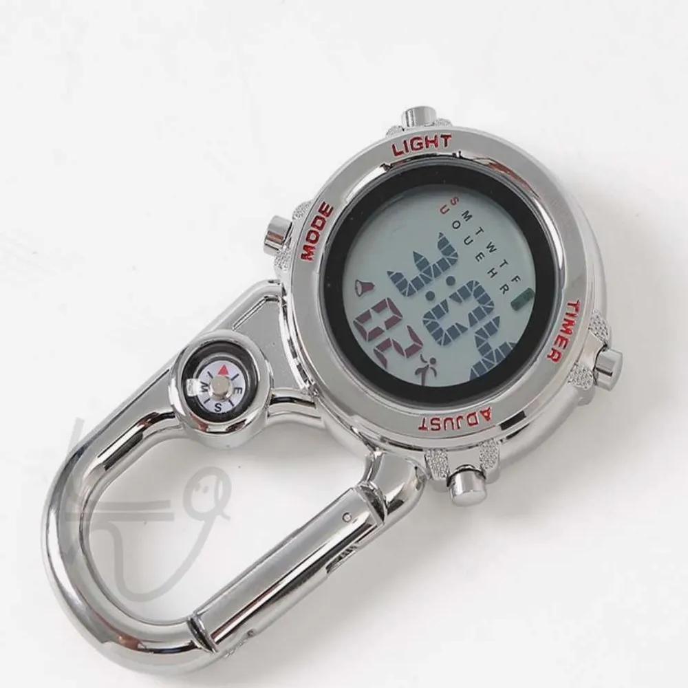 N7 Carabiner Sports Watch Red Keyring Watch Camping Watch