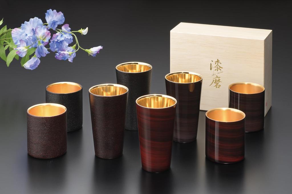 Urushi Rock Oboro Tumbler, Red, TS-23